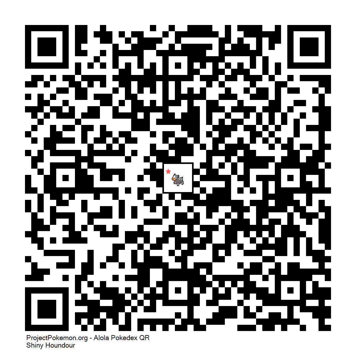 Cdigo QR de Houndour variocolor